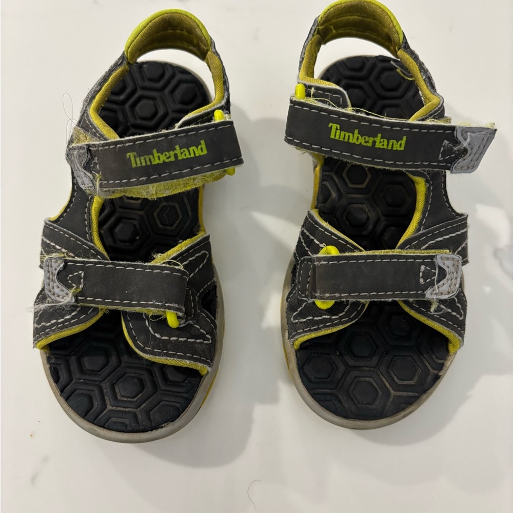 Timberland Kids Sandals - Black and Yellow